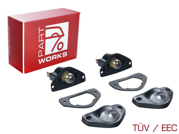 2x kentekenverlichting voor PORSCHE 911 G SC 964 914 kentekenverlichting