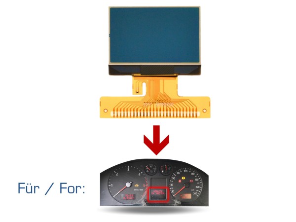 Display tachimetro per Skoda Octavia 1U Superb -'04 quadro strumenti 26-pin VDO mezzo