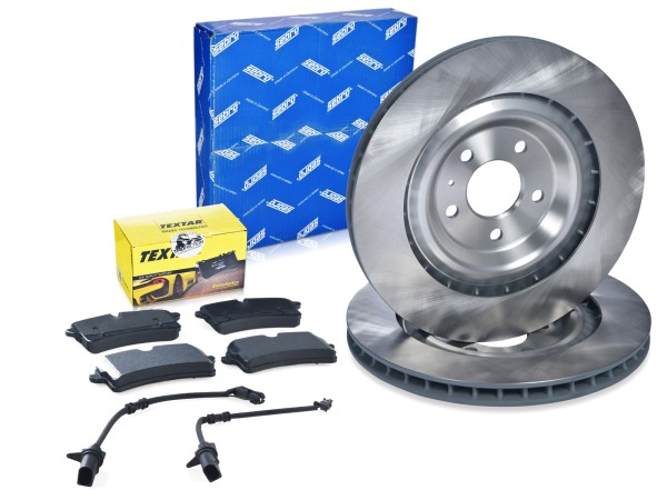 Brake discs + brake pads + WK for PORSCHE Macan 95B 2.0 GTS Turbo REAR