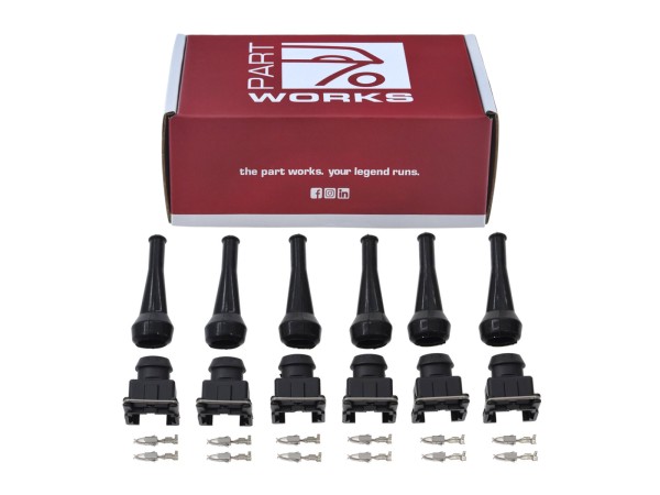 6x connecteurs d'injecteurs pour BMW E30 série 3 325i E23 série 5 525i E24 E28, œillet en caoutchouc