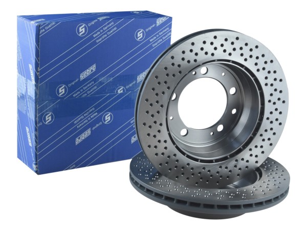 2x brake discs for PORSCHE 993 Carrera 2 REAR