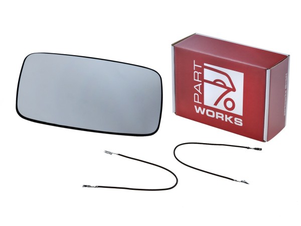 1x spiegelglas buitenspiegel voor PORSCHE 911 G SC 930 928 944 '76-'86 Verwarmd