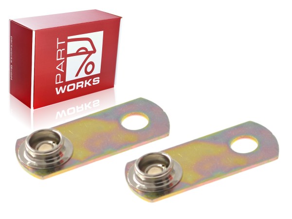 2 tapetes com botão de pressão para PORSCHE 911 F G SC 930 964 clip pad