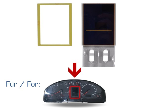 Speedometer display for AUDI A4 B5 8D speedometer instrument cluster cockpit LCD display