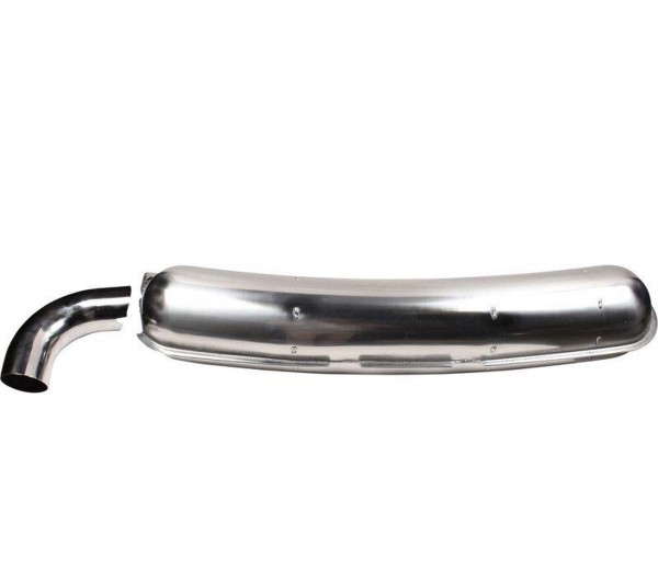 Rear silencer for PORSCHE 911 G 2.7 3.0 3.2 sports exhaust 84mm TÜV STAINLESS STEEL