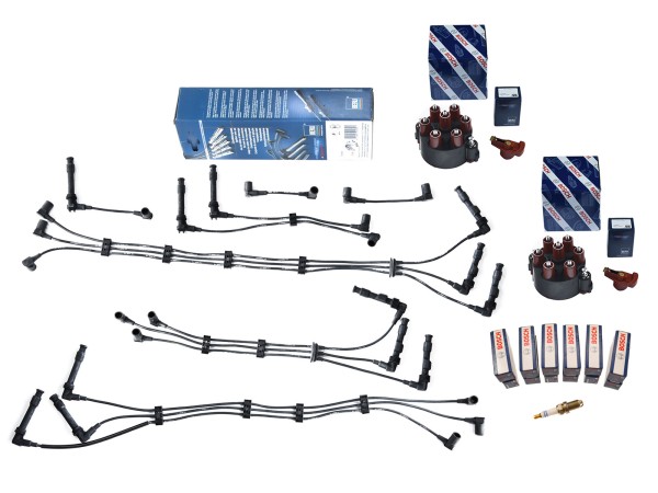 Bougiekabelset + ontstekingsverdeler + bougies voor PORSCHE 993 Carrera 2 4 S SET