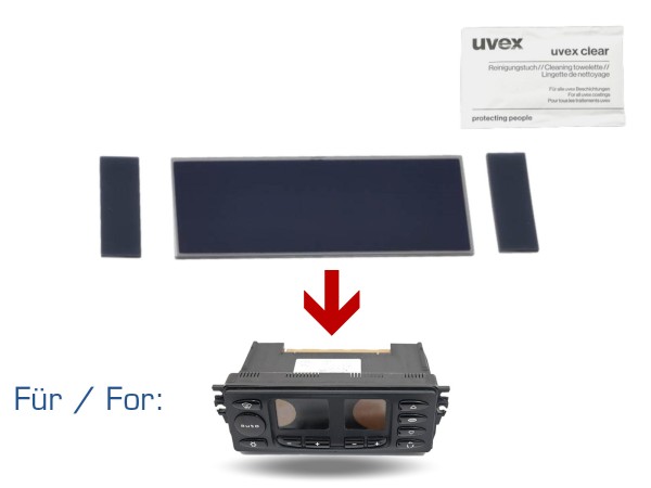 Painel de controle de climatização para PORSCHE Boxster 986 reparo LCD de controle climático V1