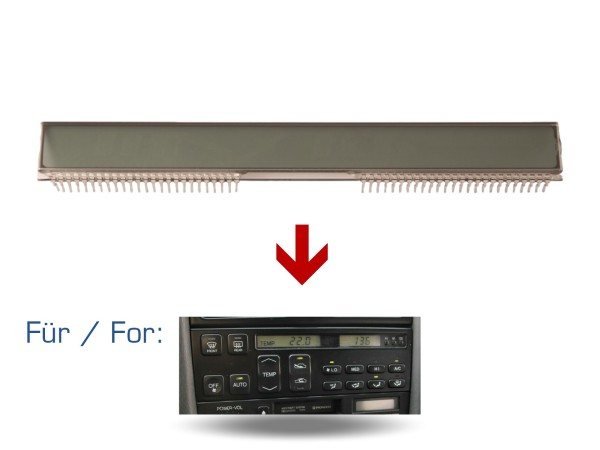 Painel de controlo de climatização para LEXUS LS400 '93-'94 Reparação de LCD de controlo de climatização AC