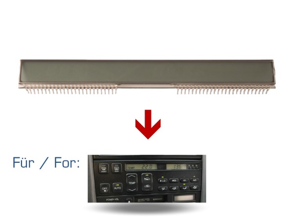 Painel de controle climático de exibição para reparo de LCD de controle climático AC LEXUS LS400 '93 -'94