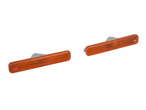2x zijknipperlichten voor PORSCHE 928 spatbord knipperlichten FRONT oranje