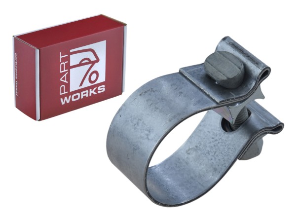 Exhaust clamp for PORSCHE 986 Boxster connecting pipe