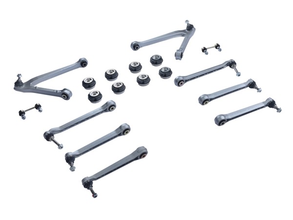 Wishbone + struts + bearings for PORSCHE 993 rear axle SET in exchange