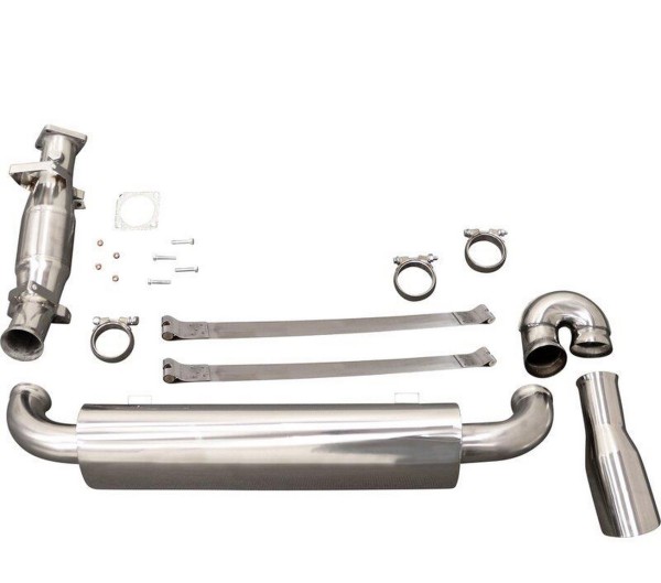 Exhaust set only front silencer for PORSCHE 964 Carrera sports exhaust STAINLESS STEEL