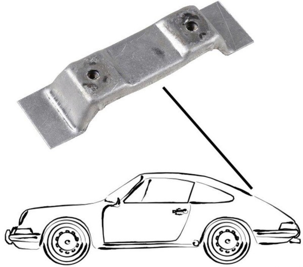 Placa de fixação para prateleira de chapéus para suporte PORSCHE 911 F G Carrera Turbo