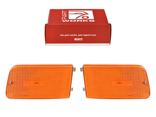 Indicadores refletores para luz de estacionamento PORSCHE 964 US ORANGE FRONT L+R