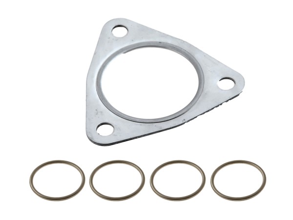 Manifold gasket for PORSCHE 928 S S4 GTS with KAT SET + sealing rings