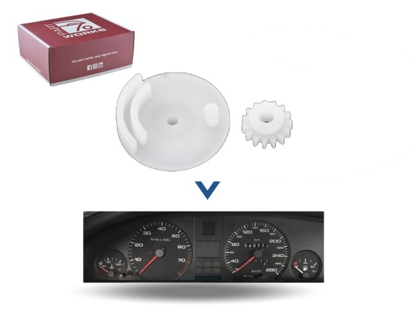 Speedometer gears for AUDI 100 200 V8 type 43 44 instrument cluster E15 + 12-K SET