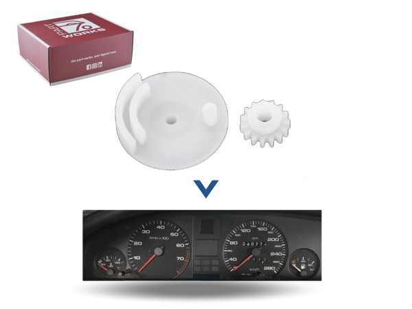 Speedometer gears for AUDI 100 200 V8 Type 43 44 instrument cluster E15 + 12-K SET