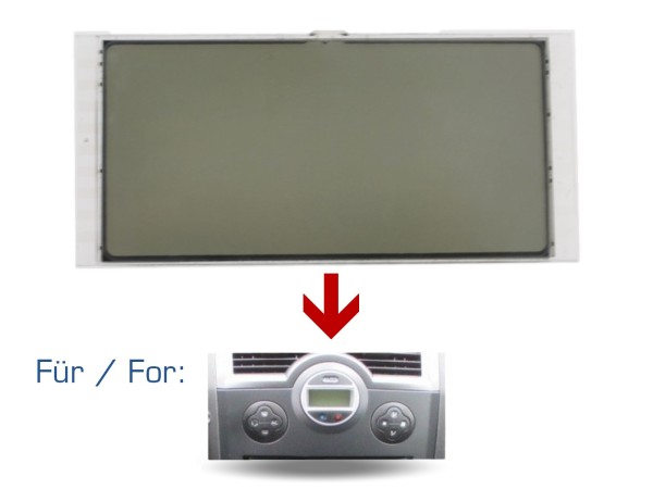 Display climate control panel for RENAULT Megane Scenic 2 mode 8V repair