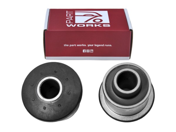 2x suportes de borracha para 1 braço da sorte para PORSCHE 928 4.5 4.7 S até -'86 FRONT TOP