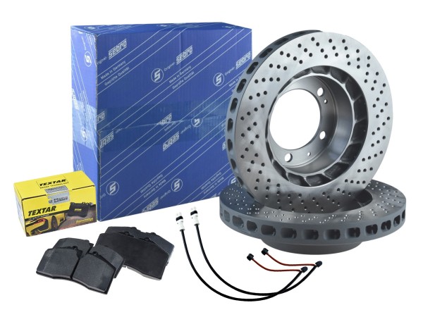 Brake discs + brake pads + WK for PORSCHE 993 Carrera FRONT