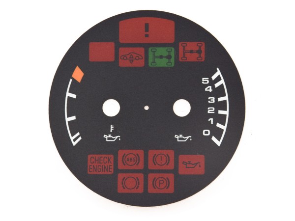 Speedometer disk for PORSCHE 964 Carrera Turbo oil pressure oil temperature dial