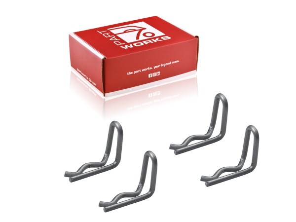 4 pastilhas de freio com pino de retenção para PORSCHE 356 C 911 F 914 928 pinça de freio com pinos divididos