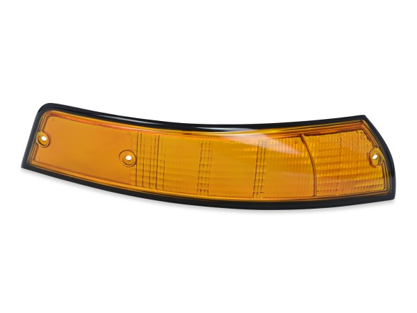 Turn signal glass for PORSCHE 911 F '69-'73 Turn signal FRONT ORANGE BLACK RIGHT