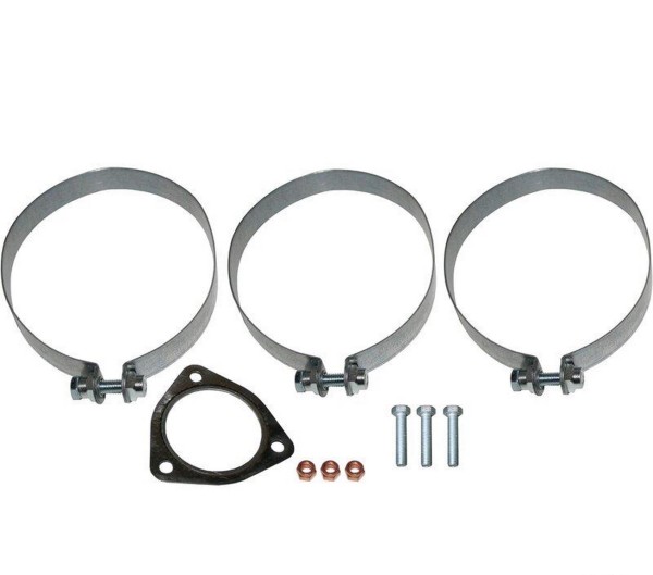 Kit de fixation pot d'échappement pour PORSCHE 911 G à partir de '76 - bande de tension + joint