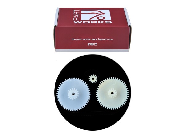 Speedometer gears for three-part electronic drive with 48x15 SET
