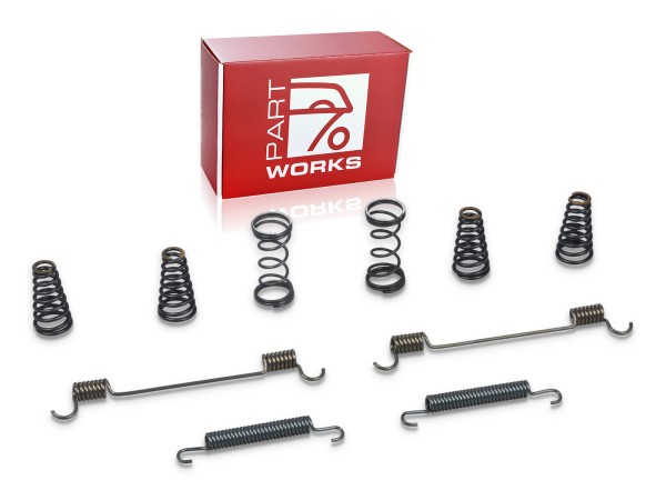 Springs zapatas de freno para PORSCHE 911 F G SC Carrera 912 freno de mano SET