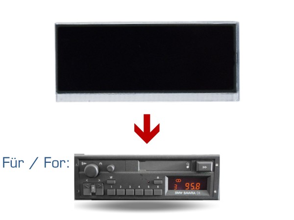 Display radio for BMW Bavaria C2 C Reverse 2 cassette radio repair