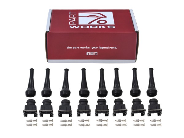 8x connector injector nozzle for BMW E31 E32 E34 E38 E39 rubber grommet repair kit