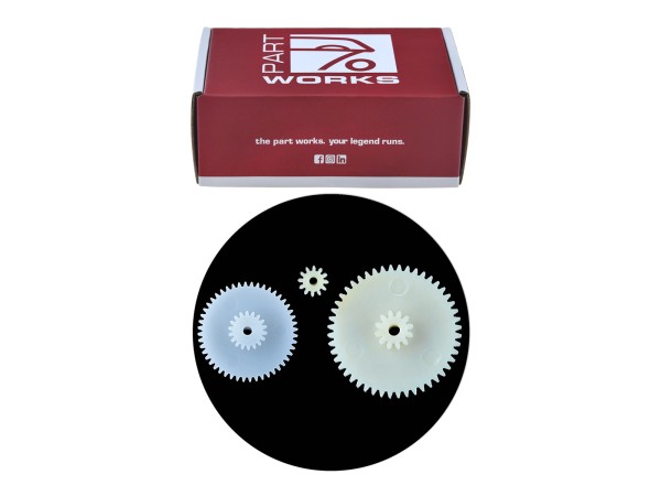 Speedometer gears for three-part electronic drive with 48x18 SET