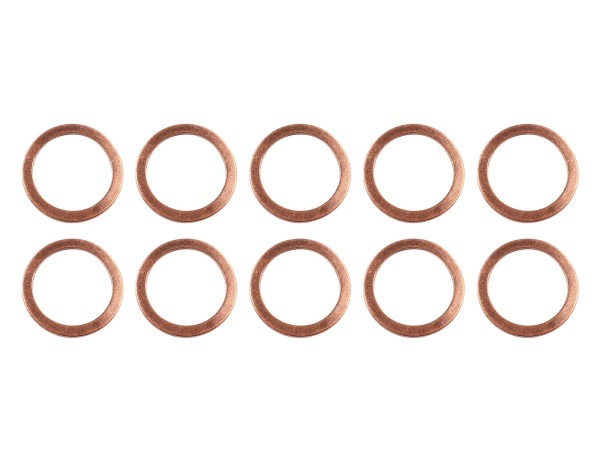 10x sealing ring injection for PORSCHE 911 F/G 69-89 964 924 928 copper seal