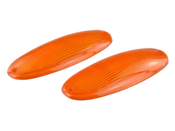 Cristal para intermitentes PORSCHE 914 DELANTERO NARANJA L+R