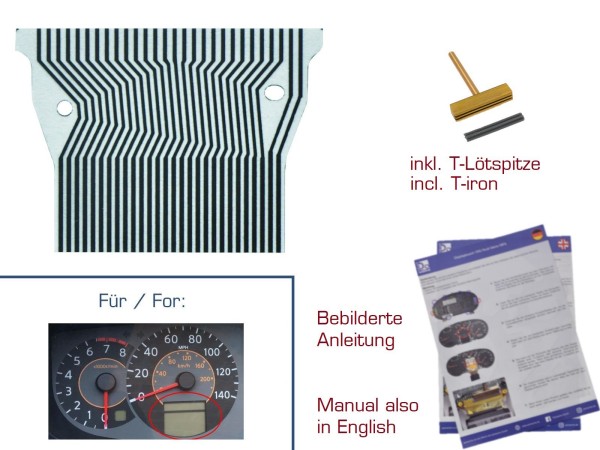 Snelheidsmetercontactfilm voor NISSAN Quest V42 Snelheidsmeter instrumentenpaneeldisplay