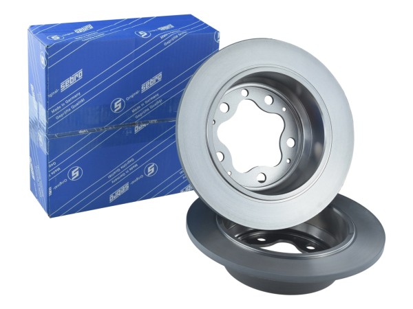 2x brake discs for PORSCHE 356 C Carrera 1600 REAR