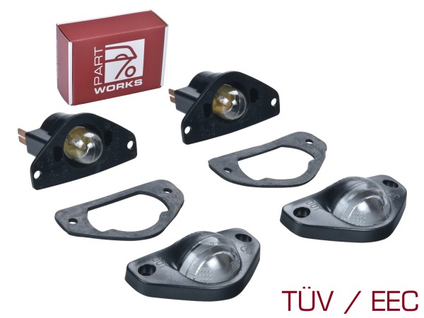 2x kentekenverlichting voor PORSCHE 911 G SC 964 914 kentekenverlichting