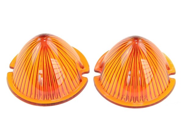 Taillight lenses for PORSCHE 356 Pre A up to -'52 ORANGE L+R