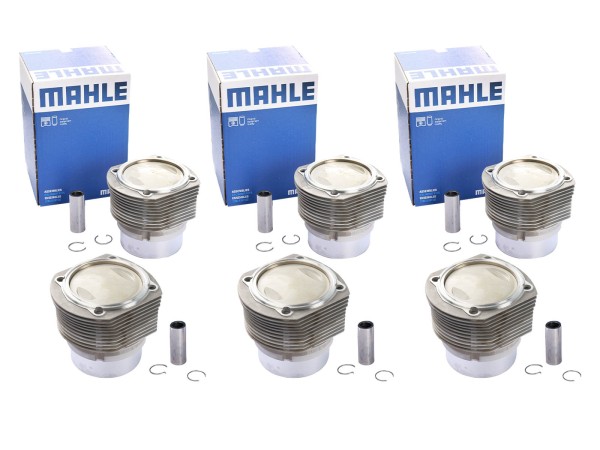 6x pistons + cylinders for PORSCHE 911 F 2.7 Carrera RS 210PS cylinder kit