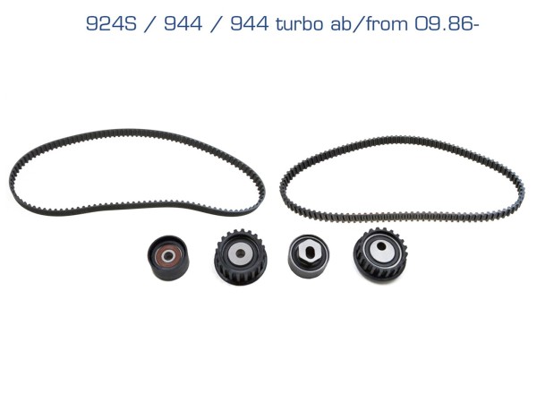 Timing belt set for PORSCHE 924S 944 Turbo 951 from 09/86- LC