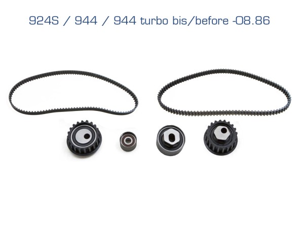 Timing belt set for PORSCHE 924S 944 Turbo 951 up to -08/86 LC