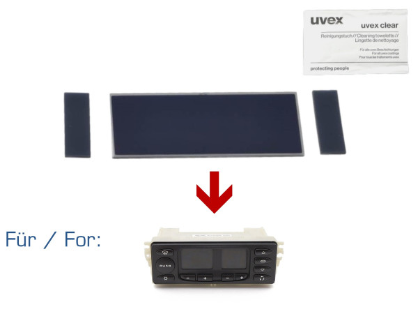 Painel de controle climático de exibição para PORSCHE Boxster 986 reparo LCD de controle de clima V2