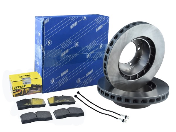 Brake discs + brake pads + WK for PORSCHE 928 4.7 5.0 S S4 '86-'88 FRONT