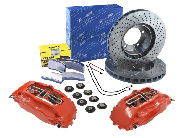 Conversion Étriers de frein + disques de frein + plaquettes pour PORSCHE 964 Turbo 944 968 AVANT