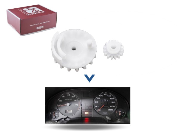 Engrenagens do velocímetro para AUDI 80 B3 B4 instrumento cluster reparo do velocímetro E15 + 16-K SET