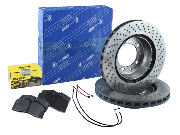 Brake discs + brake pads + WK for PORSCHE 993 RS WTL Turbo REAR