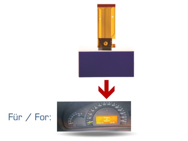 Instrumentenpaneel met snelheidsmeter voor MERCEDES C-Klasse W203