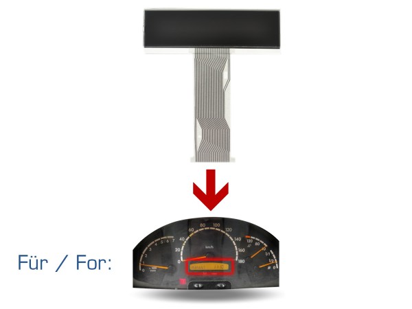 Speedometer display for MERCEDES Vito V-Class W638 Sprinter W901 W903 W905 LCD